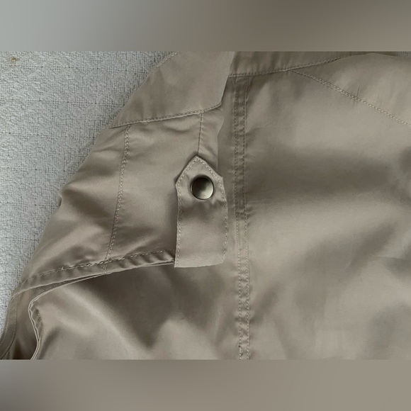 First Love Beige Vest with Snap Closure and Tie to Synch Waist - Picture 4 of 5